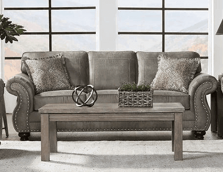 Goliath Mica Grey Fabric Upholstered Sofa