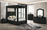 Atlam Henley Black Nightstand