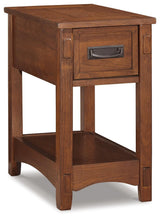 Breegin Brown Chairside End Table - Ella Furniture
