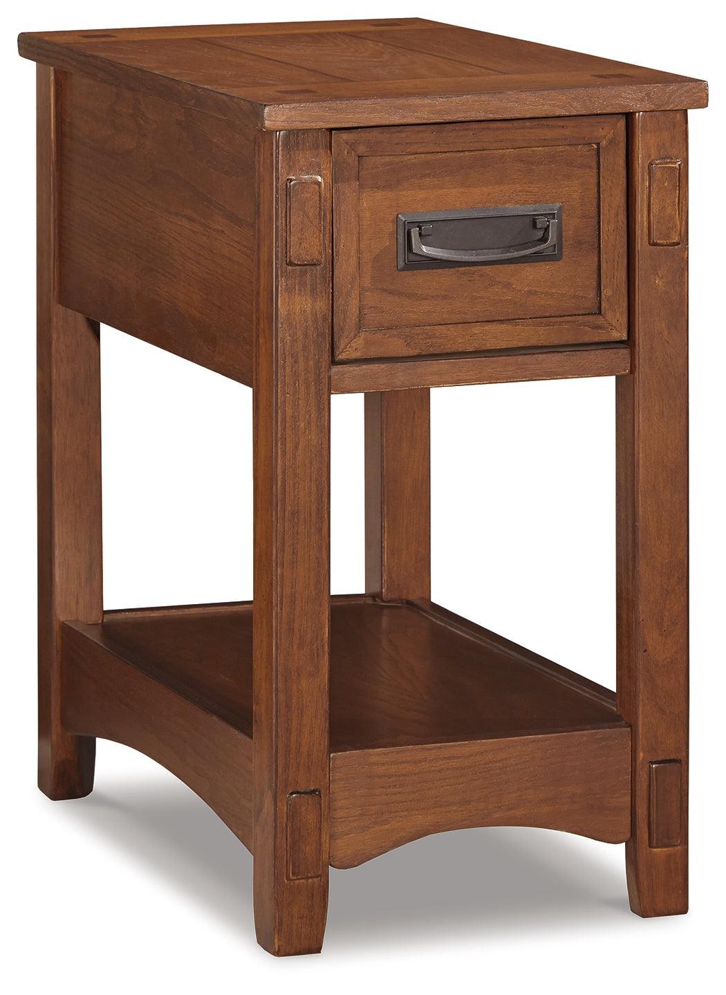 Breegin Brown Chairside End Table - Ella Furniture