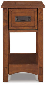 Breegin Brown Chairside End Table - Ella Furniture