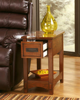 Breegin Brown Chairside End Table - Ella Furniture