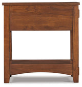 Breegin Brown Chairside End Table - Ella Furniture