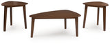 Lyncott Brown Table (Set of 3)