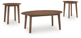 Gordonay Brown Table (Set of 3)