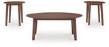 Gordonay Brown Table (Set of 3)