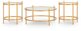 Pearlox Gold Table (Set of 3)