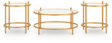 Pearlox Gold Table (Set of 3)