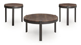 Horizon Hills Brown/Black Table (Set of 3) view 3