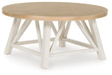 Fawndell Antique White/Brown Table (Set of 3)