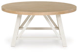 Fawndell Antique White/Brown Table (Set of 3)