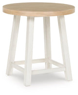 Fawndell Antique White/Brown Table (Set of 3)
