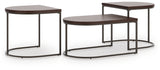 Vanmore Dark Brown Table (Set of 3)