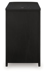 Camdill Black Chairside End Table