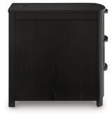 Camdill Black Chairside End Table