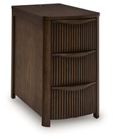 Camdill Dark Brown Chairside End Table