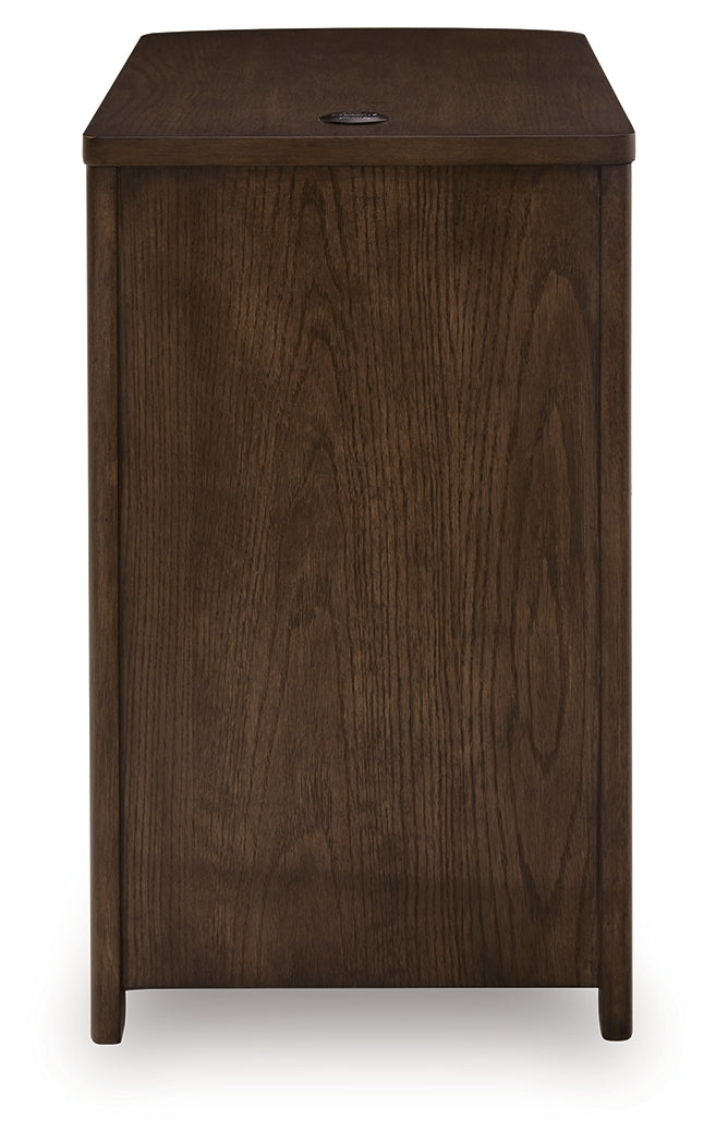 Camdill Dark Brown Chairside End Table