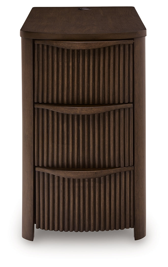 Camdill Dark Brown Chairside End Table