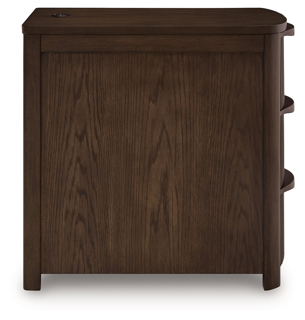 Camdill Dark Brown Chairside End Table