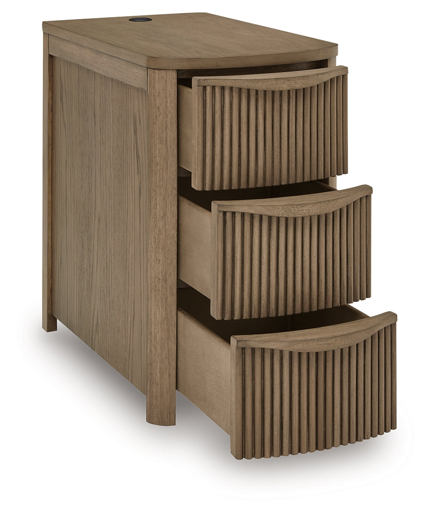 Camdill Light Brown Chairside End Table