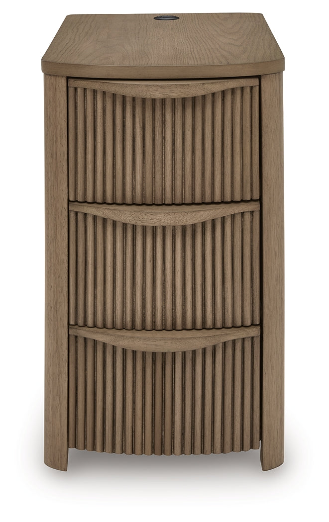 Camdill Light Brown Chairside End Table