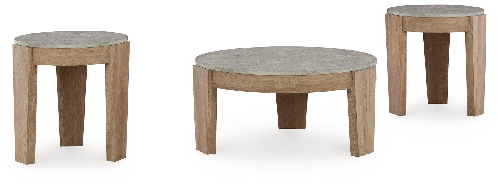 Guystone Light Brown 3-Piece Table Set