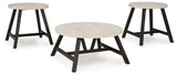 Fladona Black White Table (Set of 3)