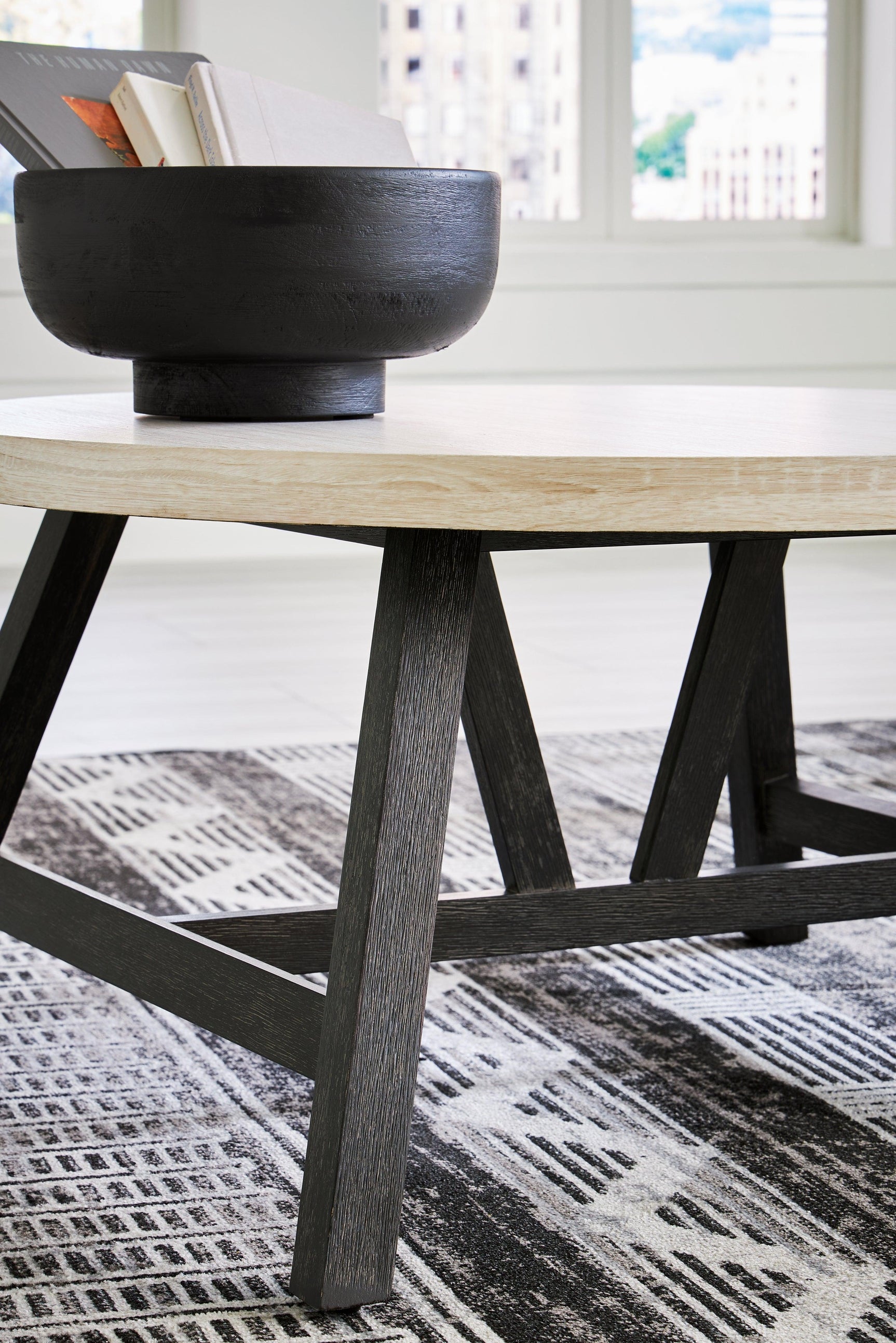 Fladona Black White Table (Set of 3)