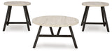 Fladona Black White Table (Set of 3)