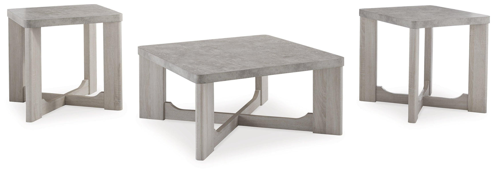 Garnilly Whitewash Table (Set Of 3) - Ella Furniture