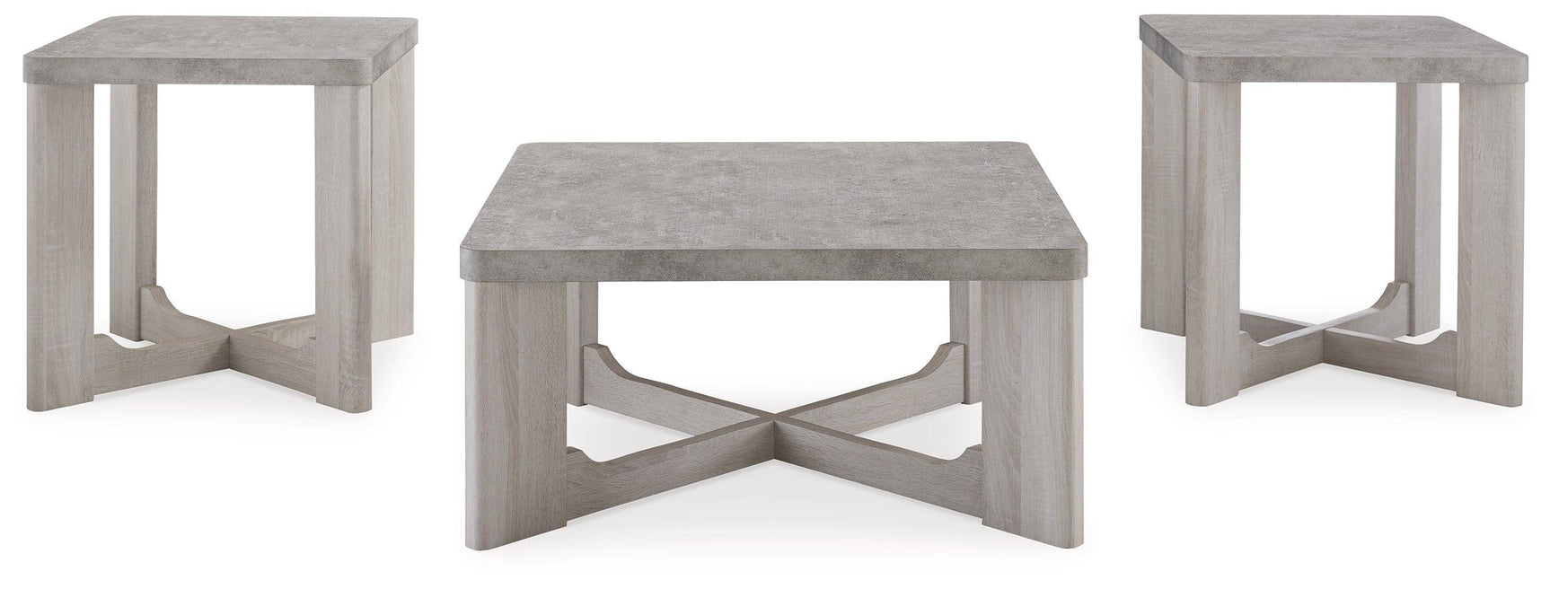 Garnilly Whitewash Table (Set Of 3) - Ella Furniture