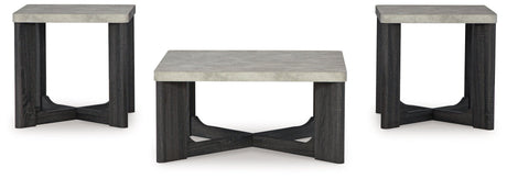 Sharstorm Two-tone Gray Table (Set Of 3) - Ella Furniture