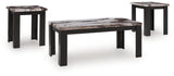 Jazmore Dark Brown Table (Set of 3)