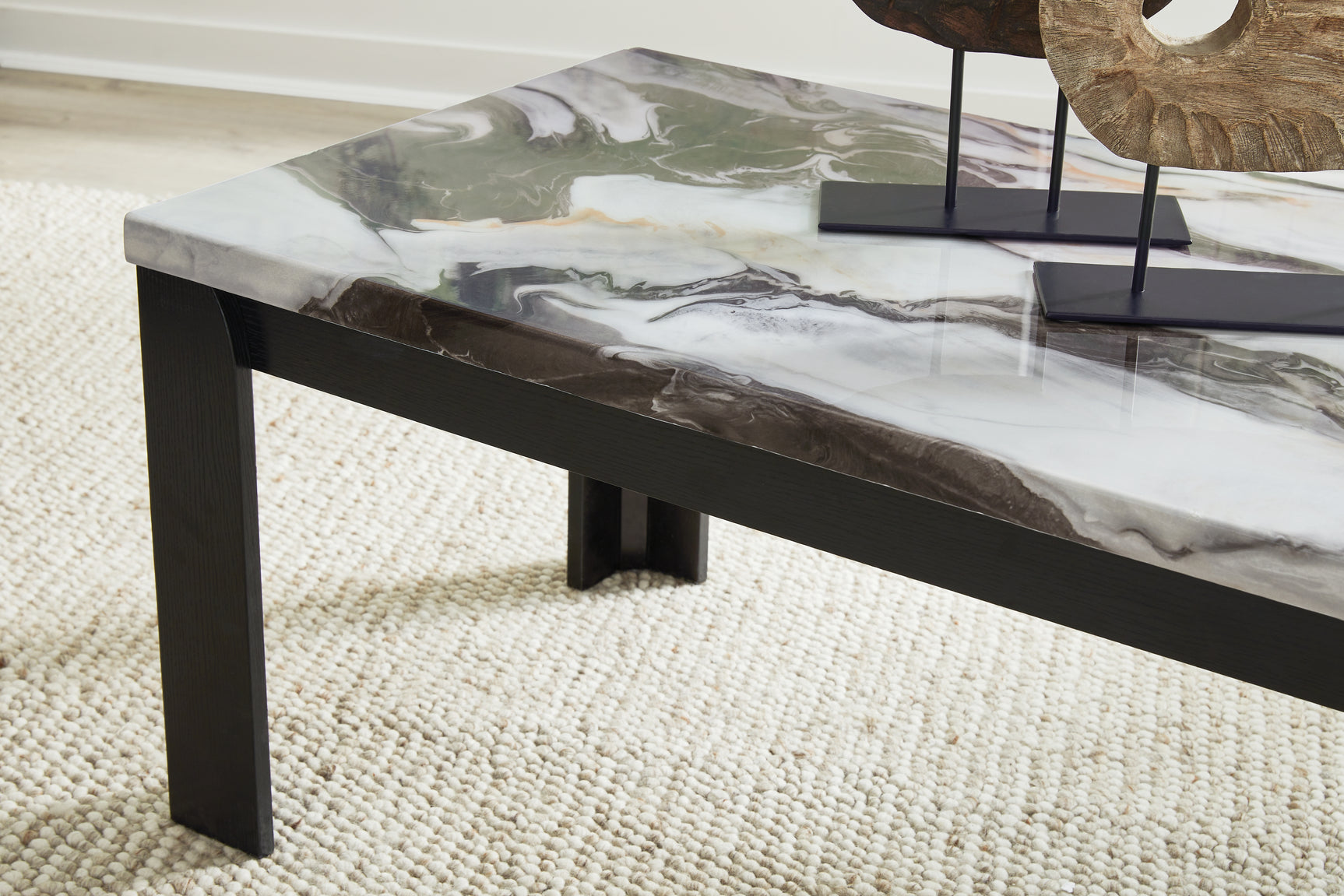 Jazmore Dark Brown Table (Set of 3)
