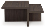 Zendex Brown Table (Set of 2)
