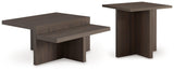 Zendex Brown Table (Set of 2)