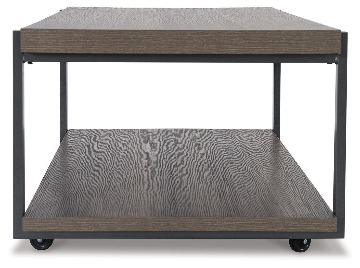 Wilmaden Gray/black Table (Set Of 3) - Ella Furniture