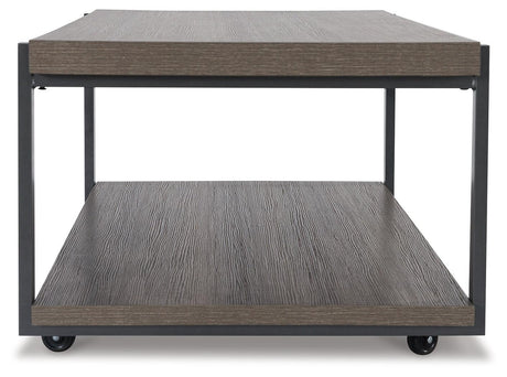 Wilmaden Gray/black Table (Set Of 3) - Ella Furniture