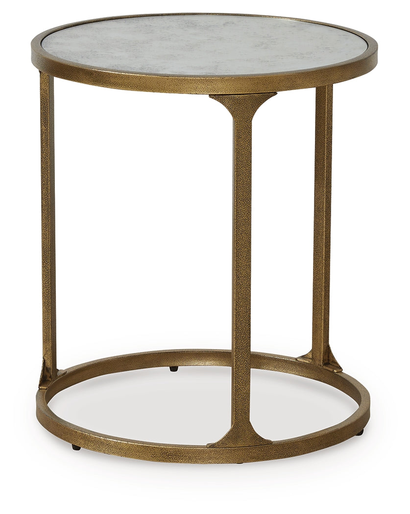 Korajane Antique Gold End Table