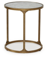 Korajane Antique Gold End Table