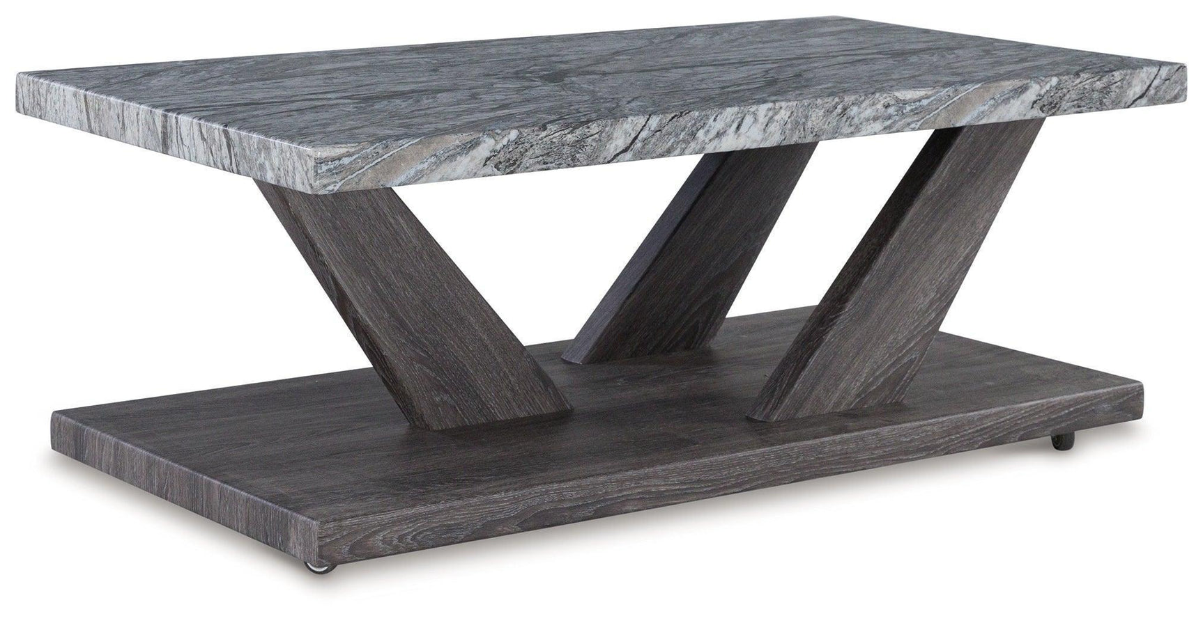 Bensonale Contemporary Brown and Gray 3-Piece Table Set