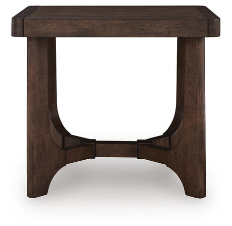 Korestone Dark Brown End Table view 3
