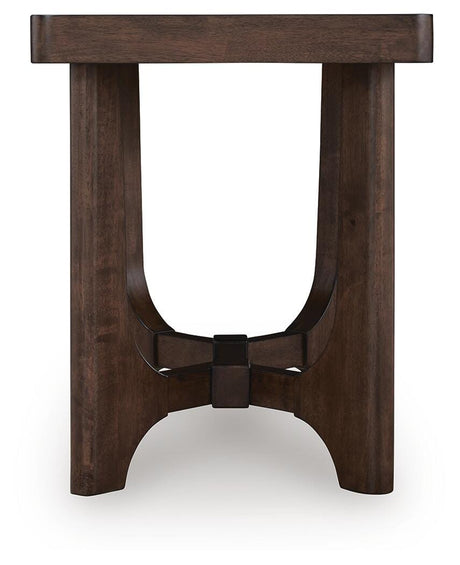 Korestone Dark Brown End Table view 4