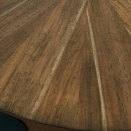 Crosstrail Brown Table (Set of 3) finish detail