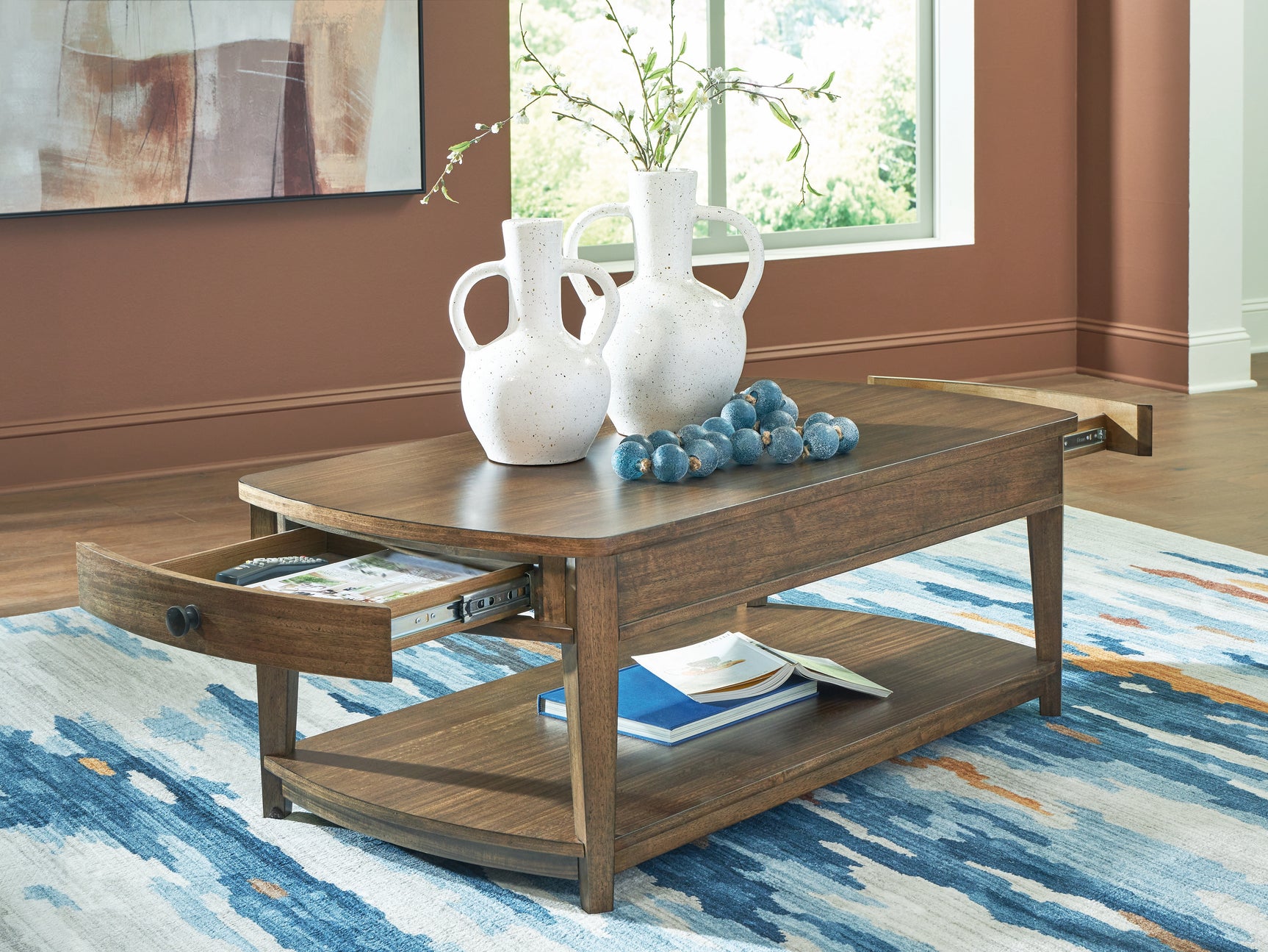 Burkbyer Brown Coffee Table