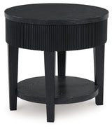Marstream Black Coffee Table with 1 End Table