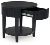Marstream Black Coffee Table with 1 End Table