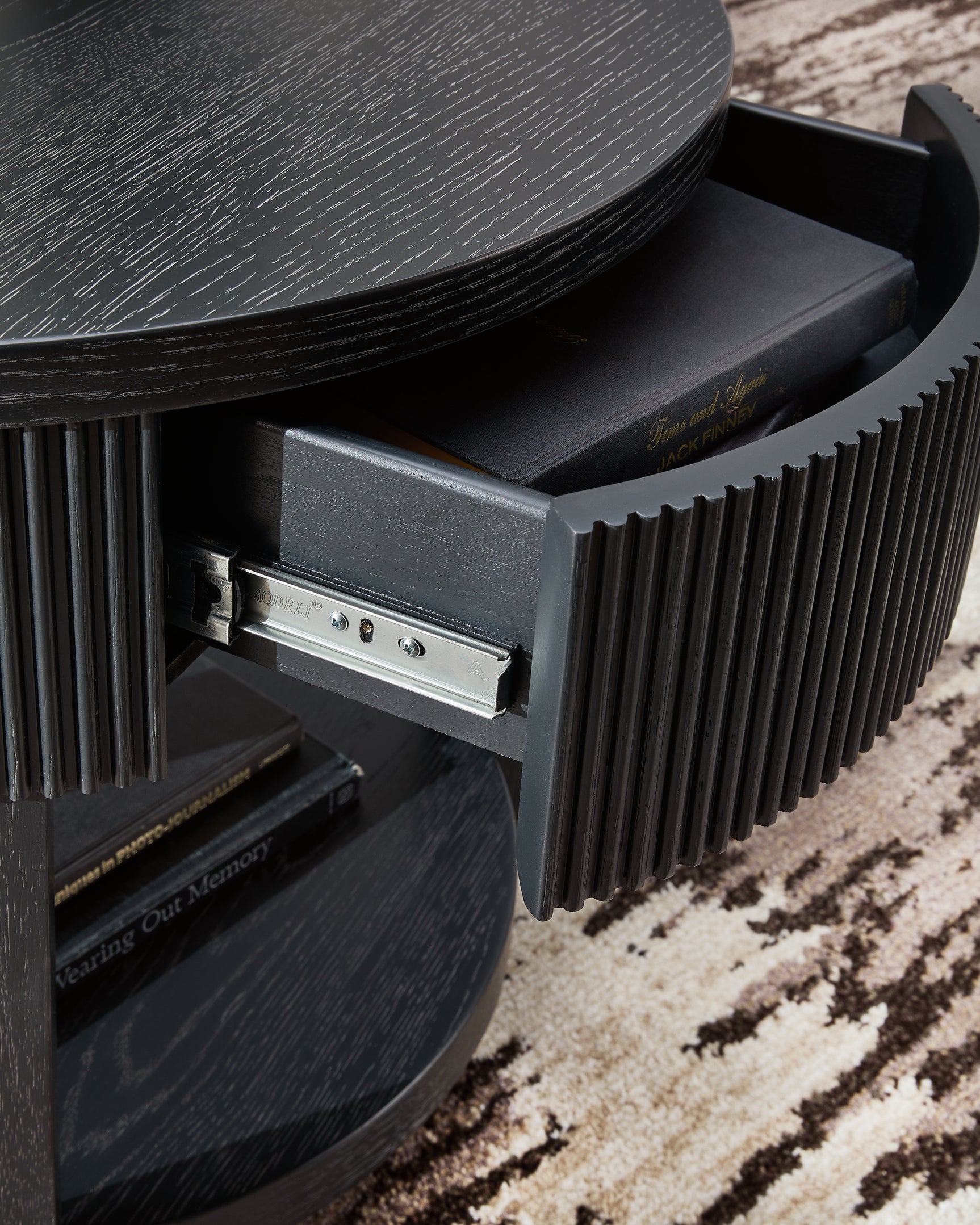 Marstream Black Coffee Table with 1 End Table