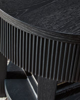 Marstream Black Coffee Table with 1 End Table
