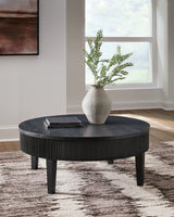Marstream Black Coffee Table with 1 End Table